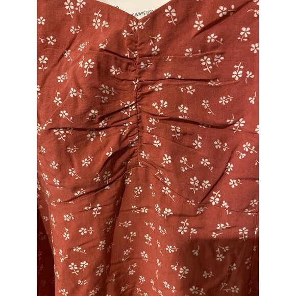 Gap teen Coral Print‎ Spring Summer Tank Cami Dress Size XLarge XL 16 - Picture 6 of 7